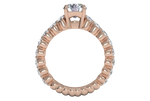 Jillian Round Cut Lab Grown Diamond 18Kt Rose Gold Engagement Ring - View 3