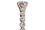 Jillian Round Cut Lab Grown Diamond 18Kt Rose Gold Engagement Ring - View 2