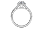Judy Round Cut Lab Grown Diamond 18Kt White Gold Engagement Ring - View 3