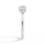 Celeste Asscher Cut Lab Grown Diamond 18Kt White Gold Engagement Ring - View 4