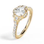 Joyce Cushion Cut Lab Grown Diamond 18Kt Yellow Gold Engagement Ring - View 4