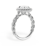 Belinda Pear Cut Lab Grown Diamond 14Kt White Gold Engagement Ring - View 3