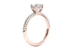Lisa Round Cut Lab Grown Diamond 18Kt Rose Gold Engagement Ring - View 2