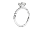 Lisa Round Cut Lab Grown Diamond 18Kt White Gold Engagement Ring - View 2