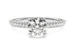 Lisa Round Cut Lab Grown Diamond Platinum Engagement Ring
