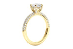 Lisa Round Cut Lab Grown Diamond 18Kt Yellow Gold Engagement Ring - View 2