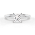 Cara Princess Cut Lab Grown Diamond Platinum Engagement Ring