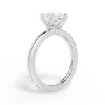Cara Princess Cut Lab Grown Diamond 18Kt White Gold Engagement Ring - View 3