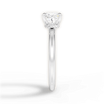 Cara Princess Cut Lab Grown Diamond 18Kt White Gold Engagement Ring - View 2
