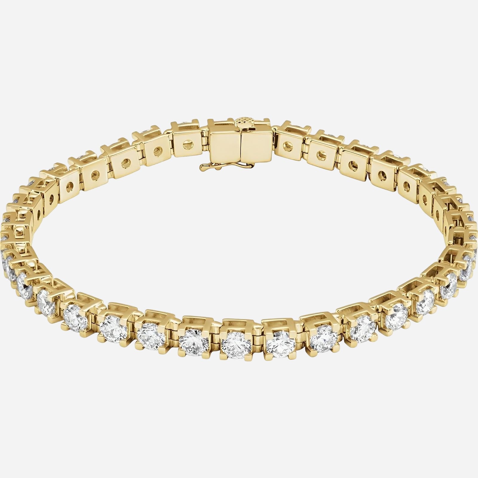 14K Yellow 8 CTW Lab-Grown Diamond Line 7 1/4" Bracelet