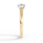 Adriana Asscher Cut Lab Grown Diamond 18Kt Yellow Gold Engagement Ring - View 4