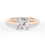 Adriana Cushion Cut Lab Grown Diamond 18Kt Rose Gold Engagement Ring