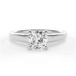 Adriana Cushion Cut Lab Grown Diamond Platinum Engagement Ring