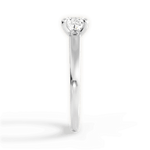 Adriana Cushion Cut Lab Grown Diamond Platinum Engagement Ring - View 2