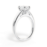 Adriana Emerald Cut Lab Grown Diamond 14Kt White Gold Engagement Ring - View 3