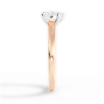 Adriana Heart Cut Lab Grown Diamond 18Kt Rose Gold Engagement Ring - View 4