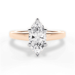 Adriana Marquise Cut Lab Grown Diamond 18Kt Rose Gold Engagement Ring