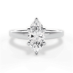 Adriana Marquise Cut Lab Grown Diamond 18Kt White Gold Engagement Ring