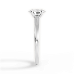 Adriana Oval Cut Lab Grown Diamond 14Kt White Gold Engagement Ring - View 2