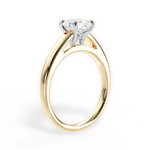 Adriana Oval Cut Lab Grown Diamond 18Kt Yellow Gold Engagement Ring - View 2
