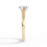Adriana Oval Cut Lab Grown Diamond 18Kt Yellow Gold Engagement Ring - View 3