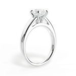 Adriana Pear Cut Lab Grown Diamond Platinum Engagement Ring - View 3