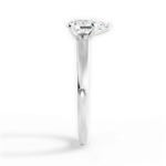 Adriana Pear Cut Lab Grown Diamond Platinum Engagement Ring - View 2