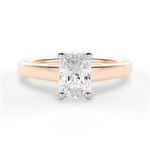 Adriana Radiant Cut Lab Grown Diamond 18Kt Rose Gold Engagement Ring