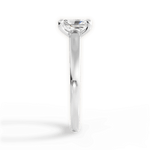 Adriana Radiant Cut Lab Grown Diamond Platinum Engagement Ring - View 3