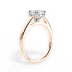 Anna Cushion Cut Lab Grown Diamond 18Kt Rose Gold Engagement Ring - View 4