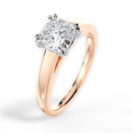 Anna Cushion Cut Lab Grown Diamond 18Kt Rose Gold Engagement Ring - View 3