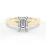 Anna Emerald Cut Lab Grown Diamond 18Kt Yellow Gold Engagement Ring