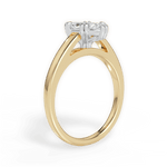 Anna Marquise Cut Lab Grown Diamond 18Kt Yellow Gold Engagement Ring - View 4