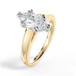 Anna Marquise Cut Lab Grown Diamond 18Kt Yellow Gold Engagement Ring - View 3