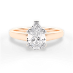 Anna Pear Cut Lab Grown Diamond 18Kt Rose Gold Engagement Ring