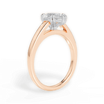 Anna Pear Cut Lab Grown Diamond 18Kt Rose Gold Engagement Ring - View 4