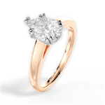 Anna Pear Cut Lab Grown Diamond 18Kt Rose Gold Engagement Ring - View 3