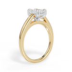 Anna Radiant Cut Lab Grown Diamond 18Kt Yellow Gold Engagement Ring - View 3