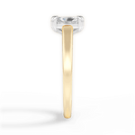 Anna Radiant Cut Lab Grown Diamond 18Kt Yellow Gold Engagement Ring - View 2