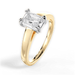 Anna Radiant Cut Lab Grown Diamond 18Kt Yellow Gold Engagement Ring - View 4