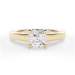 Cheryl Asscher Cut Lab Grown Diamond 18Kt Yellow Gold Engagement Ring