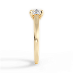 Cheryl Asscher Cut Lab Grown Diamond 18Kt Yellow Gold Engagement Ring - View 4