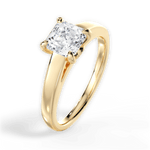 Cheryl Asscher Cut Lab Grown Diamond 18Kt Yellow Gold Engagement Ring - View 3