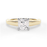 Bethany Asscher Cut Lab Grown Diamond 18Kt Yellow Gold Engagement Ring