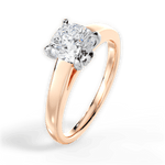 Bethany Cushion Cut Lab Grown Diamond 18Kt Rose Gold Engagement Ring - View 3