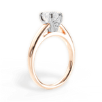 Bethany Heart Cut Lab Grown Diamond 18Kt Rose Gold Engagement Ring - View 3