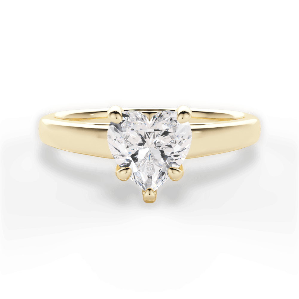 Cheryl Heart Cut Lab Grown Diamond 18Kt Yellow Gold Engagement Ring