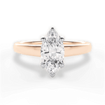 Bethany Marquise Cut Lab Grown Diamond 18Kt Rose Gold Engagement Ring