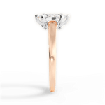 Bethany Marquise Cut Lab Grown Diamond 18Kt Rose Gold Engagement Ring - View 3
