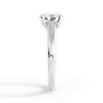 Bethany Oval Cut Lab Grown Diamond Platinum Engagement Ring - View 4